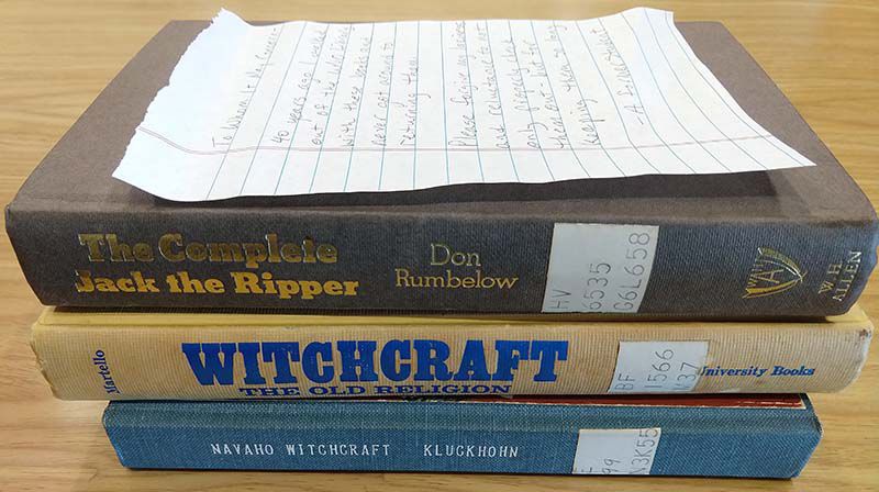 Books returned to UNO library after 40 years